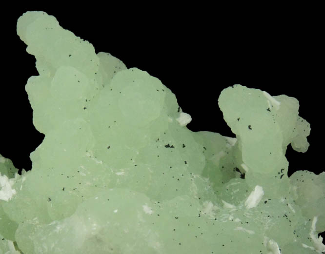 Prehnite pseudomorphs after Anhydrite with Laumontite from Upper New Street Quarry, Paterson, Passaic County, New Jersey