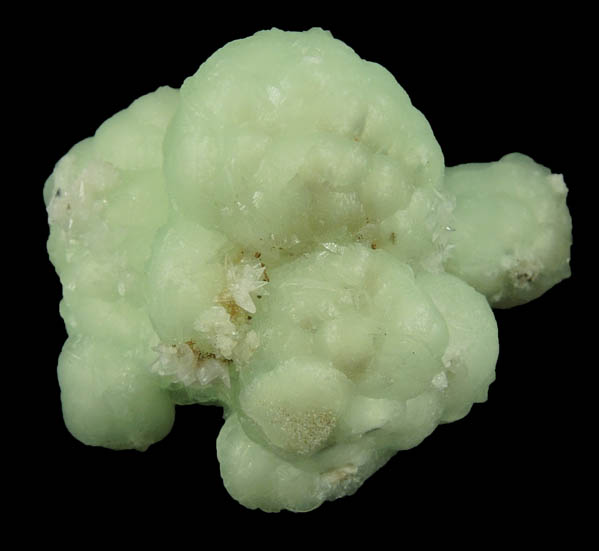 Prehnite (floater formation) with minor Calcite from Millington Quarry, Bernards Township, Somerset County, New Jersey