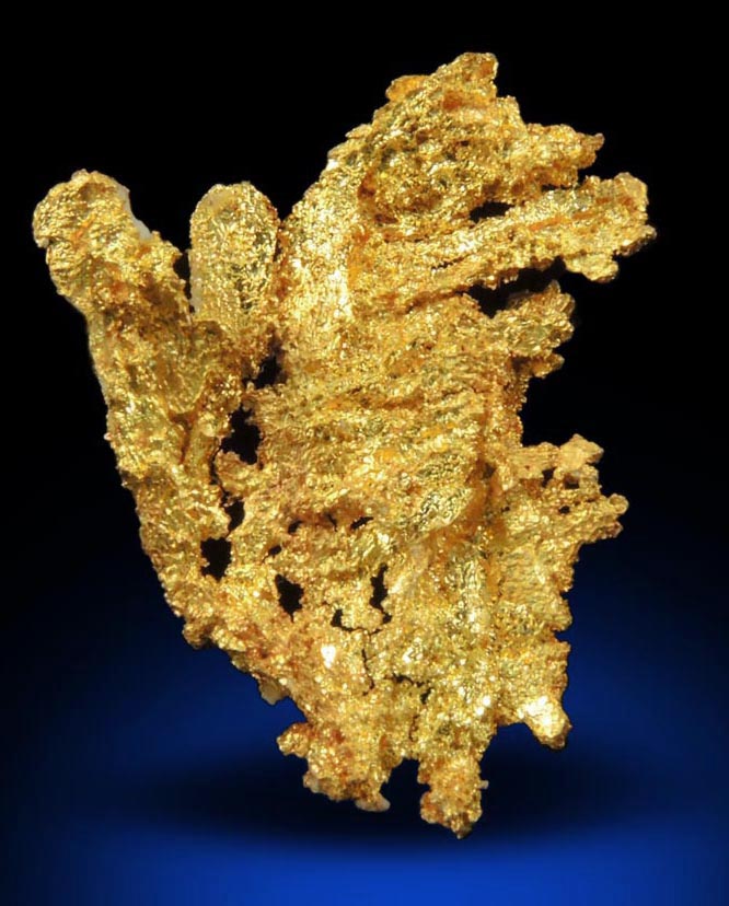 Gold from Coulterville-Mariposa region, Mother Lode Belt, Mariposa County, California