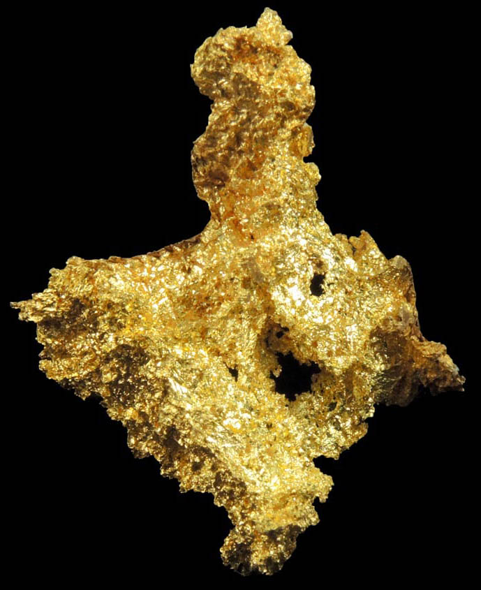 Gold from Coulterville-Mariposa region, Mother Lode Belt, Mariposa County, California