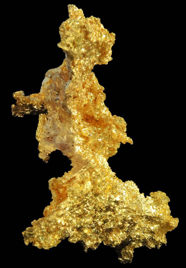 Gold from Coulterville-Mariposa region, Mother Lode Belt, Mariposa County, California