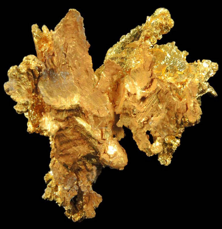 Gold from Coulterville-Mariposa region, Mother Lode Belt, Mariposa County, California