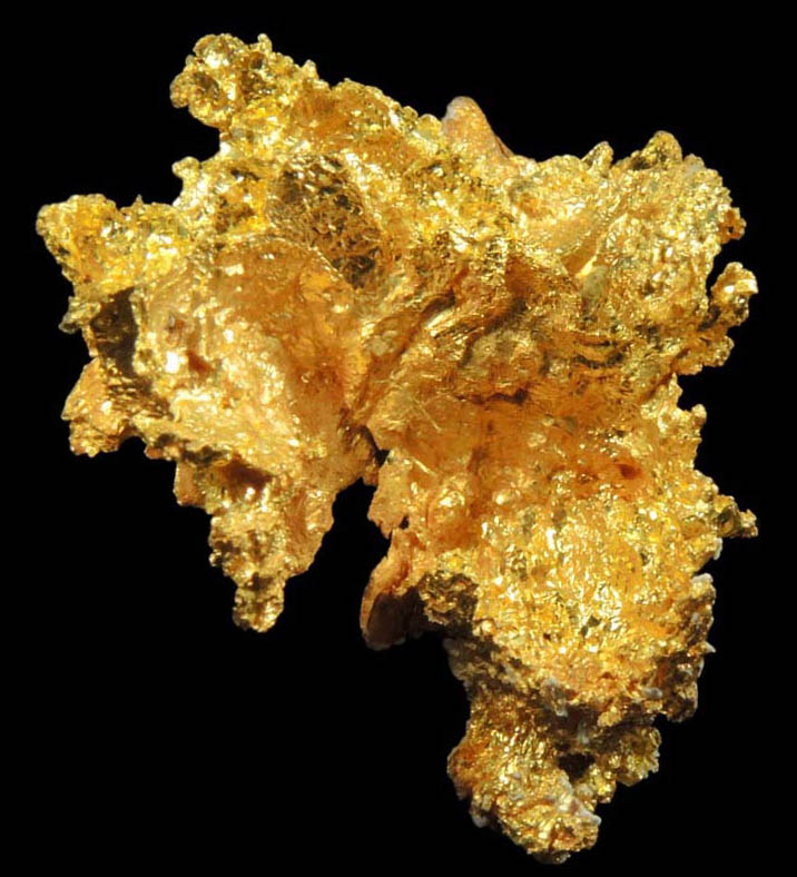 Gold from Coulterville-Mariposa region, Mother Lode Belt, Mariposa County, California