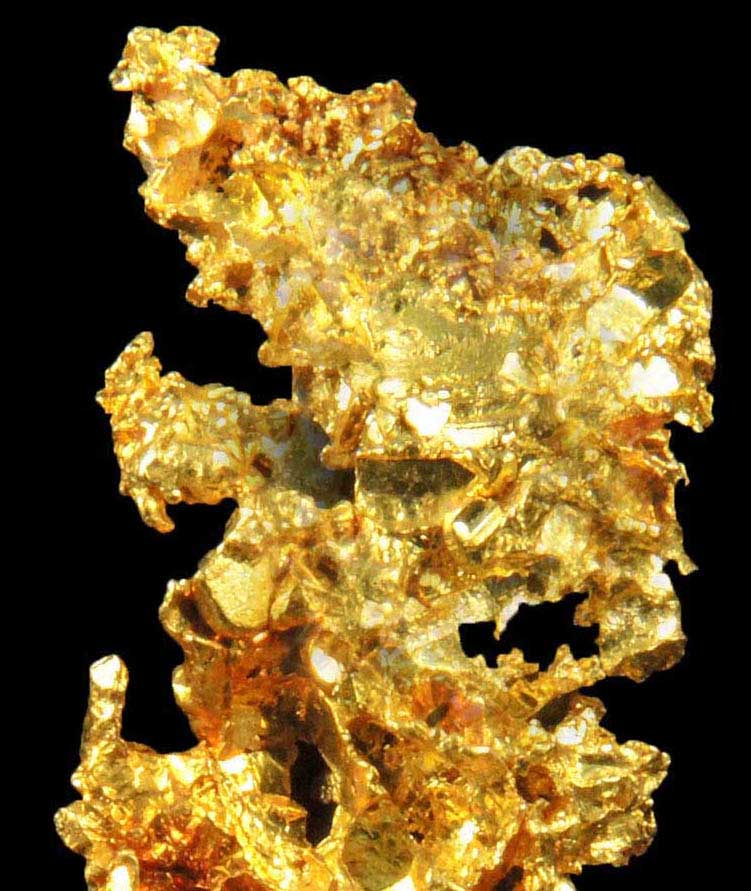 Gold from Harvard Mine, Jamestown District, Tuolumne County, California