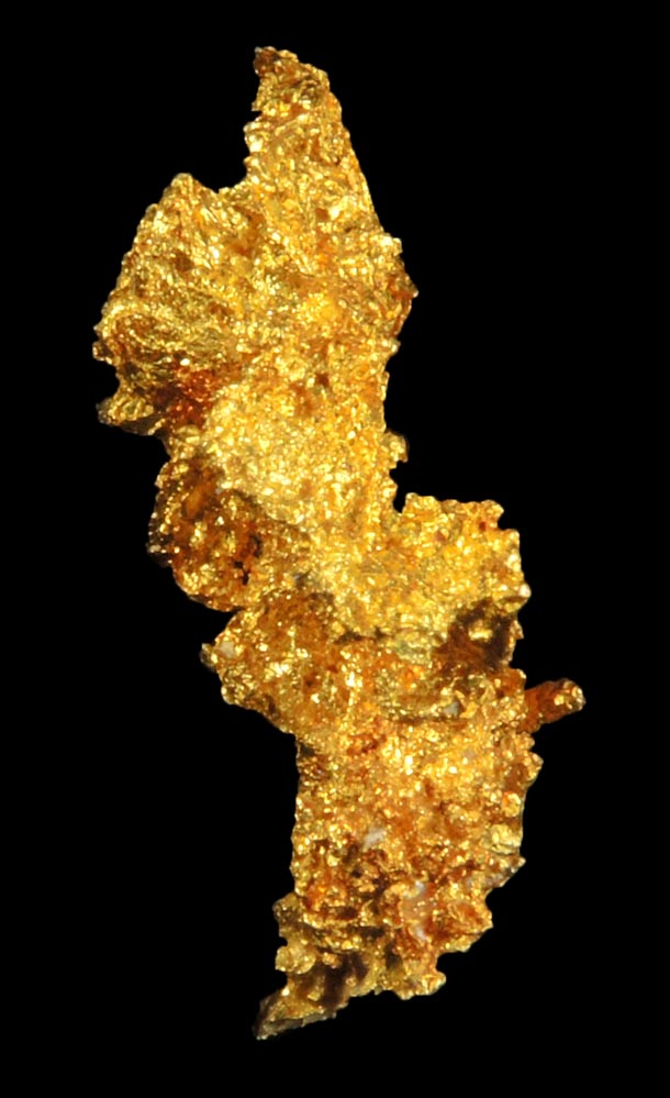 Gold from Harvard Mine, Jamestown District, Tuolumne County, California