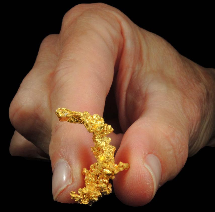 Gold from Eagle's Nest Mine, Michigan Bluff District, Placer County, California