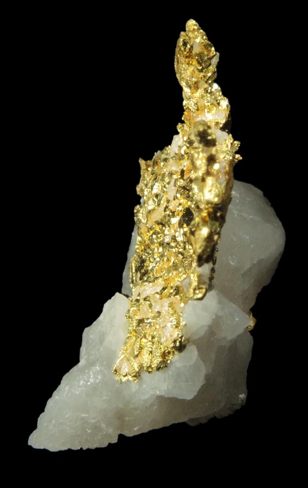 Gold in Quartz (naturally crystallized native gold) from Eagle's Nest Mine, Michigan Bluff District, Placer County, California