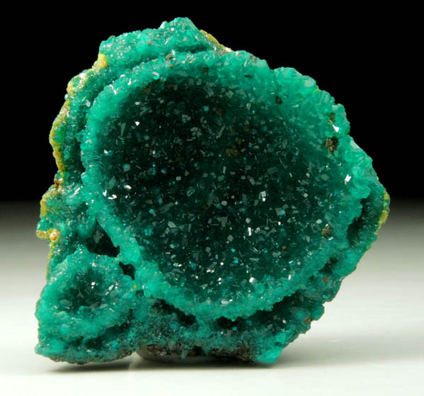 Dioptase pseudomorph after Shattuckite(?) from Mindouli, Pool Department, Republic of Congo