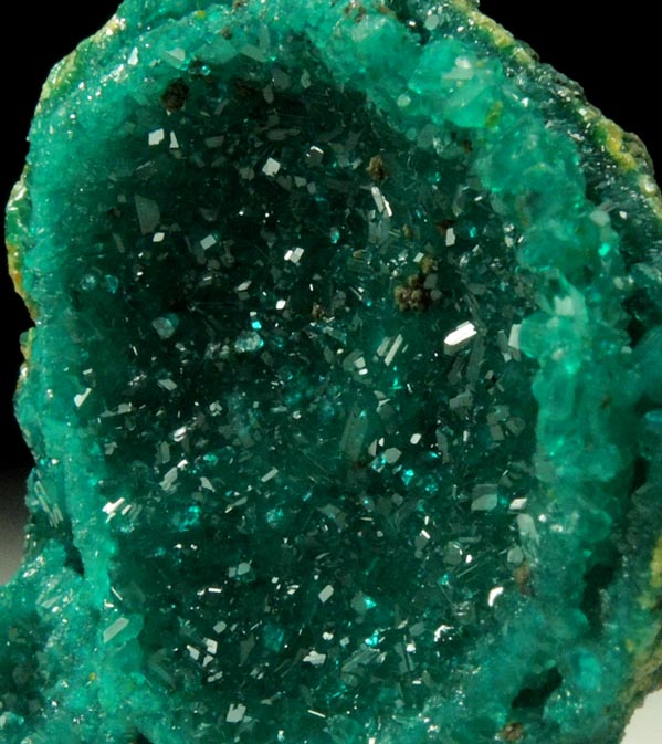 Dioptase pseudomorph after Shattuckite(?) from Mindouli, Pool Department, Republic of Congo