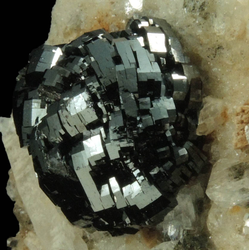 Ilmenite with minor Rutile on Quartz from Tormiq area, northwest of Skardu, Haramosh Mountains, Baltistan, Gilgit-Baltistan, Pakistan