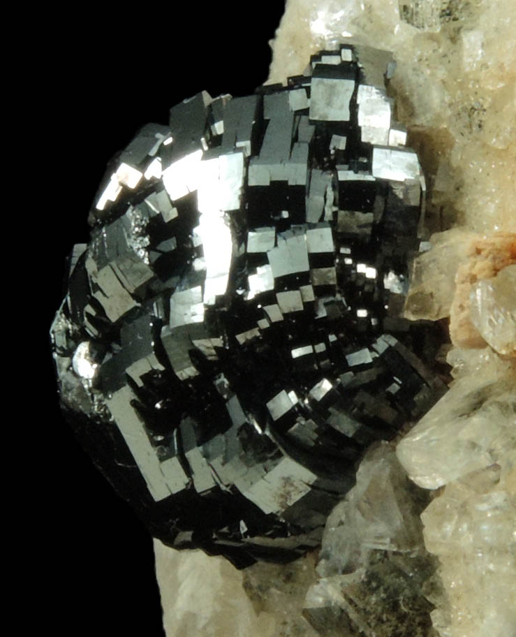 Ilmenite with minor Rutile on Quartz from Tormiq area, northwest of Skardu, Haramosh Mountains, Baltistan, Gilgit-Baltistan, Pakistan