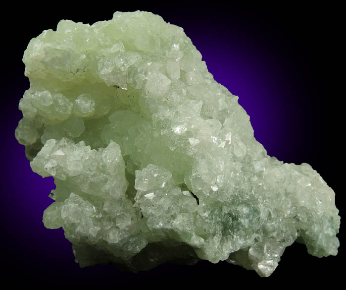 Apophyllite over Prehnite pseudomorphs after Anhydrite from Millington Quarry, Bernards Township, Somerset County, New Jersey