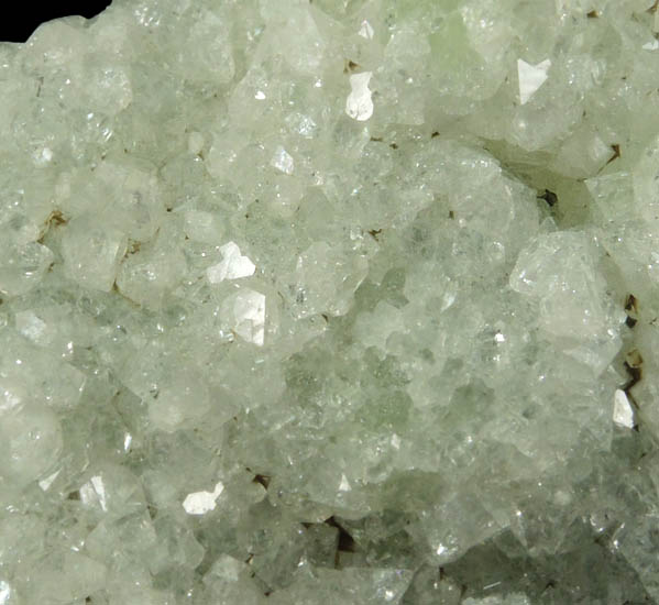 Apophyllite over Prehnite pseudomorphs after Anhydrite from Millington Quarry, Bernards Township, Somerset County, New Jersey