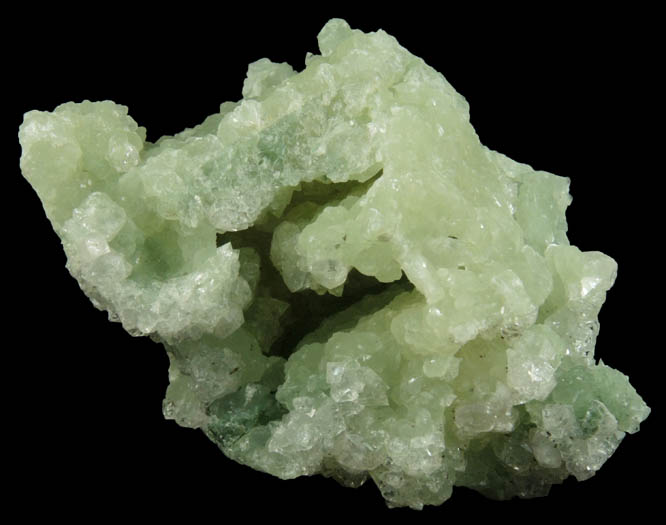 Apophyllite over Prehnite pseudomorphs after Anhydrite from Millington Quarry, Bernards Township, Somerset County, New Jersey