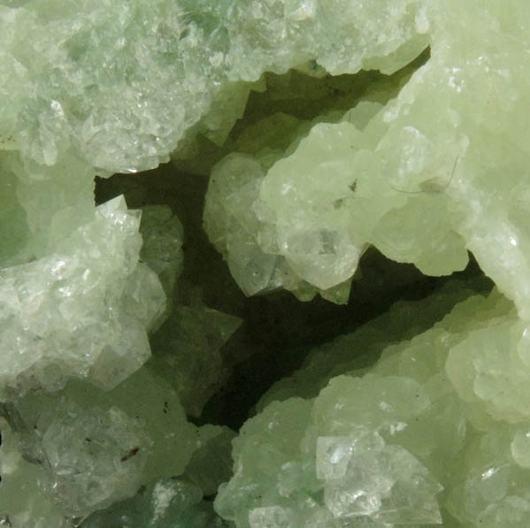 Apophyllite over Prehnite pseudomorphs after Anhydrite from Millington Quarry, Bernards Township, Somerset County, New Jersey