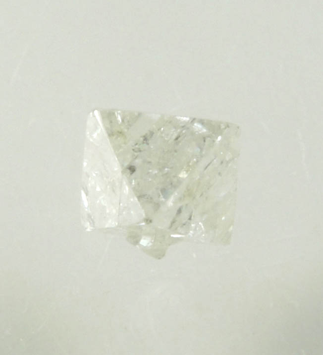 Diamond (0.40 carat colorless octahedral rough diamond) from Northern Cape Province, South Africa