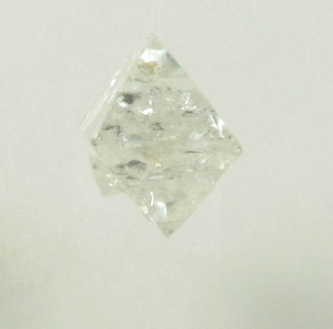 Diamond (0.40 carat colorless octahedral rough diamond) from Northern Cape Province, South Africa