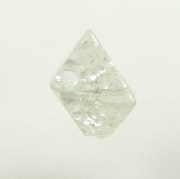 Diamond (0.46 carat colorless octahedral rough diamond) from Northern Cape Province, South Africa