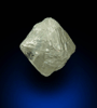 Diamond (0.71 carat pale-yellow octahedral rough diamond) from Northern Cape Province, South Africa