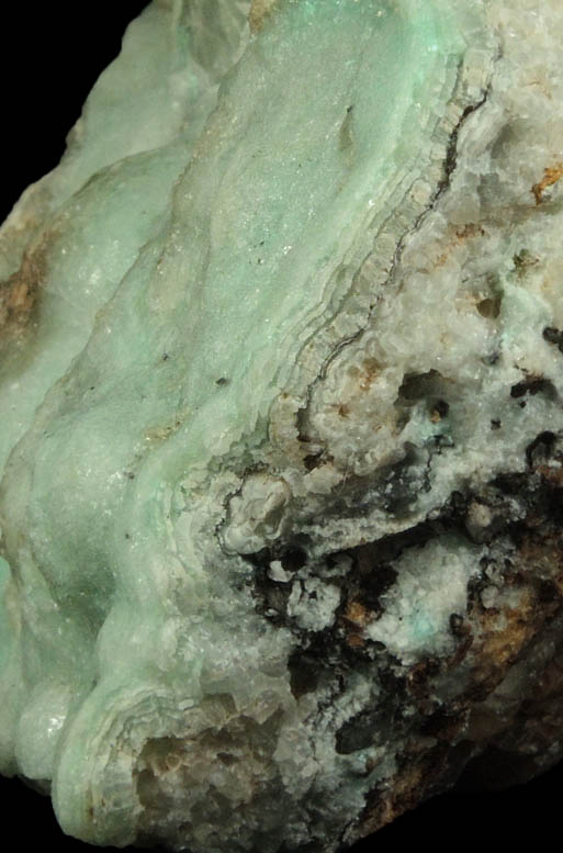 Smithsonite from North edge of White Sands Missile Range near Blanchard Mine, Hansonburg District, 8.5 km south of Bingham, Socorro County, New Mexico