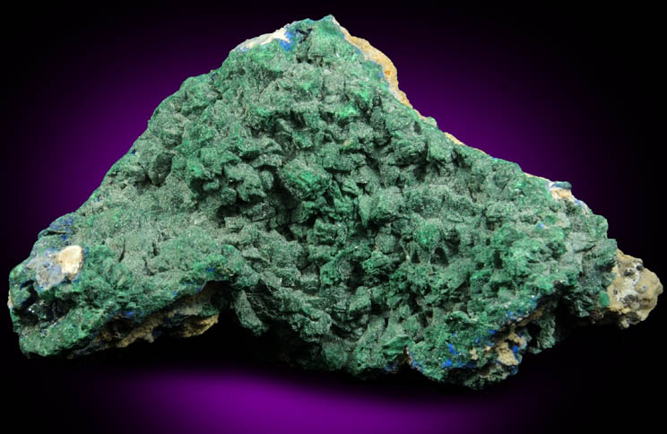 Malachite pseudomorphs after Azurite from Concepcin del Oro, Zacatecas, Mexico