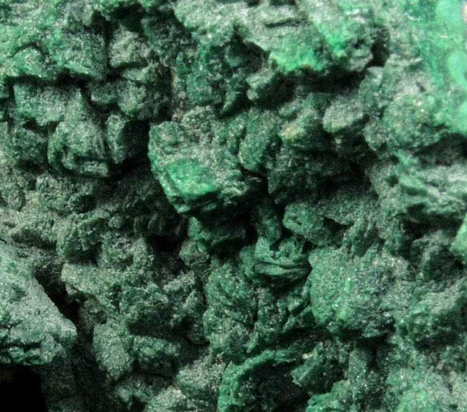 Malachite pseudomorphs after Azurite from Concepcin del Oro, Zacatecas, Mexico