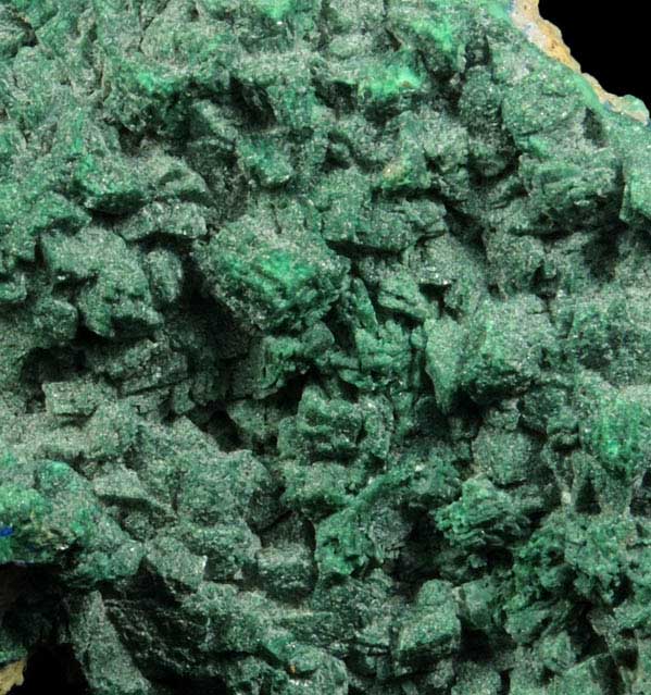 Malachite pseudomorphs after Azurite from Concepcin del Oro, Zacatecas, Mexico