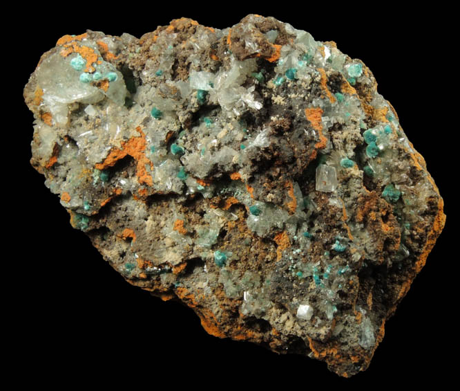 Rosasite and Hemimorphite from Mapimi, Durango, Mexico