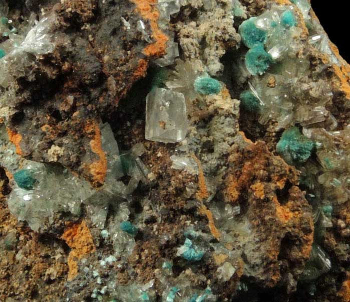 Rosasite and Hemimorphite from Mapimi, Durango, Mexico