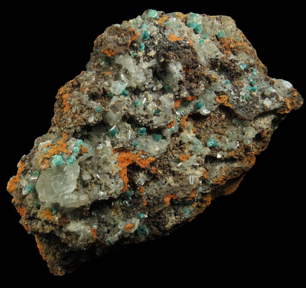 Rosasite and Hemimorphite from Mapimi, Durango, Mexico