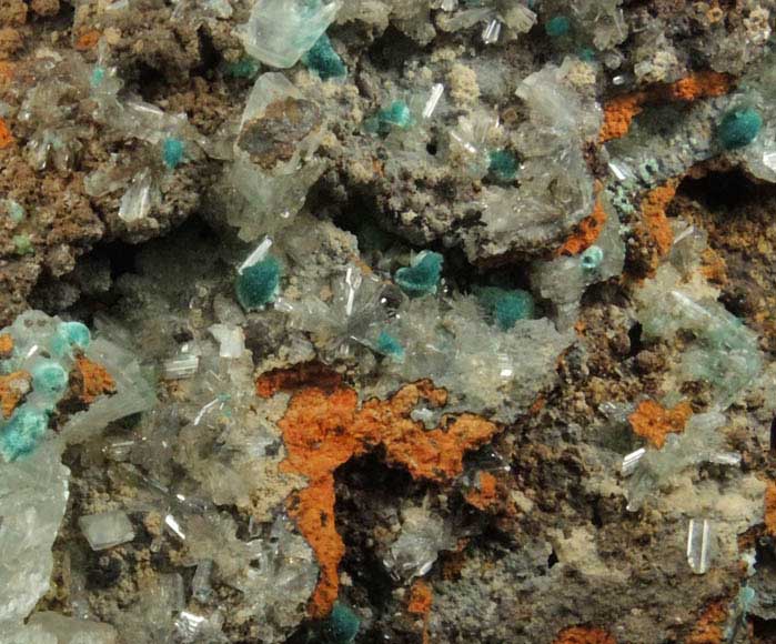 Rosasite and Hemimorphite from Mapimi, Durango, Mexico