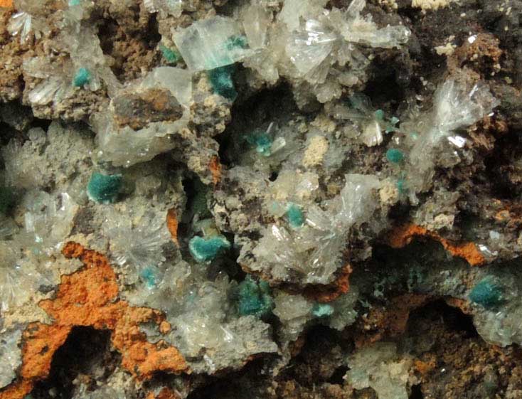 Rosasite and Hemimorphite from Mapimi, Durango, Mexico