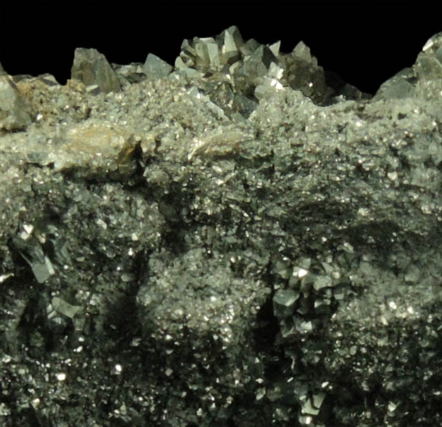 Pyrite on Marcasite from Rensselaer Quarry, Pleasant Ridge, 6 km east of Rensselaer, Jasper County, Indiana