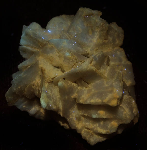 Gypsum pseudomorphs after Glauberite from Camp Verde Mine, Yavapai County, Arizona