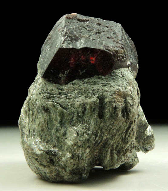 Almandine Garnet from Green's Farm, 750 m. ESE of Roxbury Falls, Roxbury, New Haven County, Connecticut