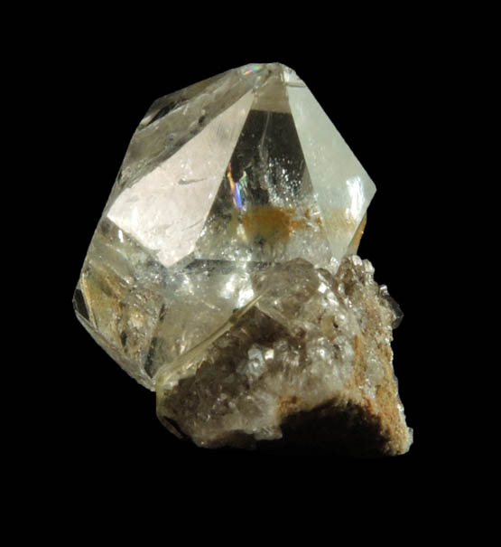 Quartz var. Herkimer Diamonds on drusy Herkimer Diamonds from Middleville, Herkimer County, New York