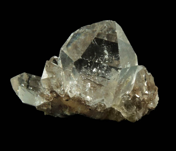 Quartz var. Herkimer Diamonds on drusy Herkimer Diamonds from Middleville, Herkimer County, New York