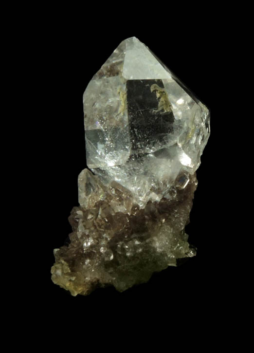 Quartz var. Herkimer Diamonds on drusy Herkimer Diamonds from Middleville, Herkimer County, New York