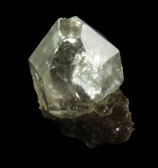 Quartz var. Herkimer Diamonds on drusy Herkimer Diamonds from Middleville, Herkimer County, New York