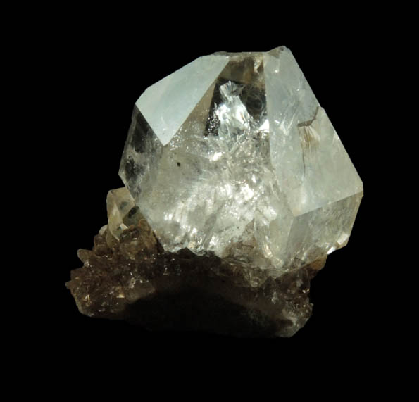 Quartz var. Herkimer Diamonds on drusy Herkimer Diamonds from Middleville, Herkimer County, New York