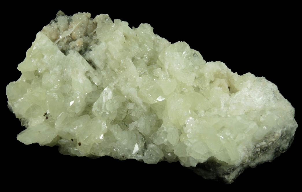 Datolite, Calcite, Goethite with pseudomorphs after Anhydrite from Millington Quarry, State Pit, Bernards Township, Somerset County, New Jersey
