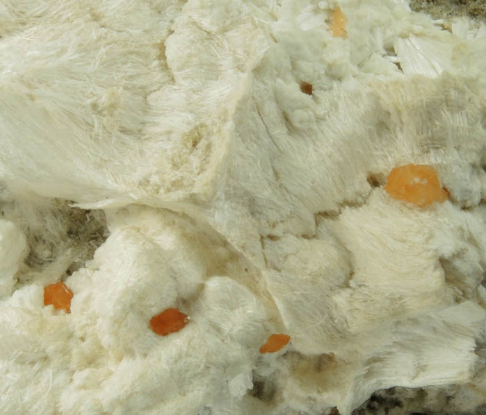 Calcite in Pectolite from Upper New Street Quarry, Paterson, Passaic County, New Jersey