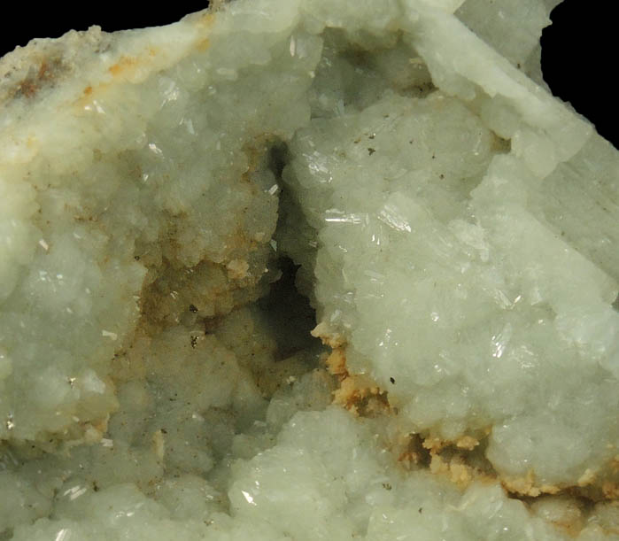 Datolite, Calcite, Pyrite with pseudomorphs after Anhydrite from Millington Quarry, Bernards Township, Somerset County, New Jersey