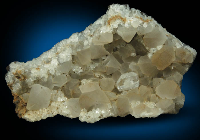 Apophyllite on Smoky Quartz from Millington Quarry, Bernards Township, Somerset County, New Jersey