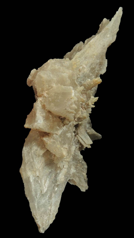 Gypsum from Paint Mines shale formation, south of Calhan, El Paso County, Colorado