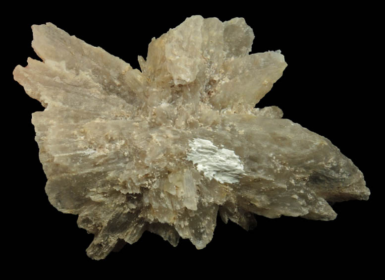 Gypsum from Paint Mines shale formation, south of Calhan, El Paso County, Colorado
