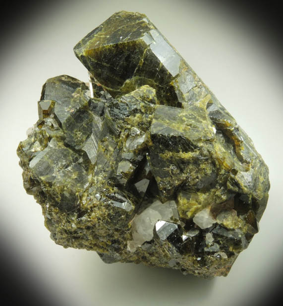 Epidote from Calumet Mine, 12 km NNE of Salida, Chaffee County, Colorado