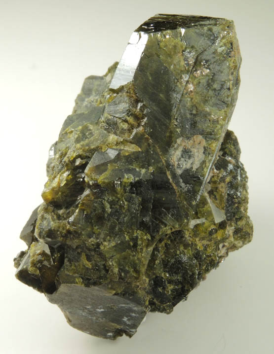 Epidote from Calumet Mine, 12 km NNE of Salida, Chaffee County, Colorado