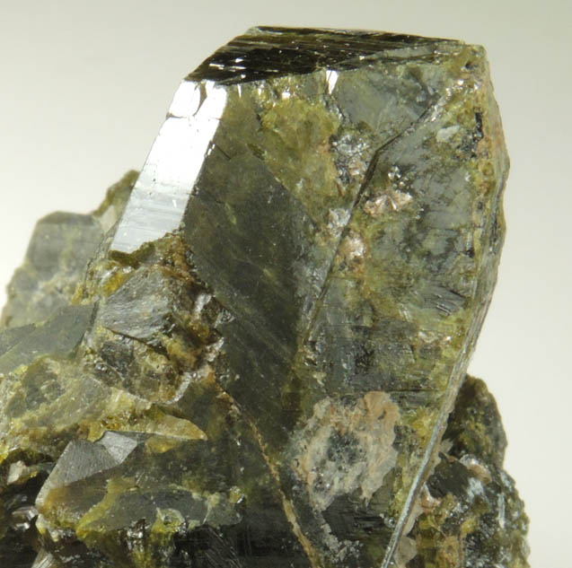 Epidote from Calumet Mine, 12 km NNE of Salida, Chaffee County, Colorado