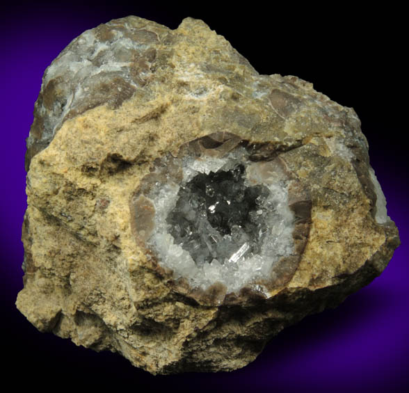 Quartz geode (reverse scepter formations) from Chihuahua, Mexico